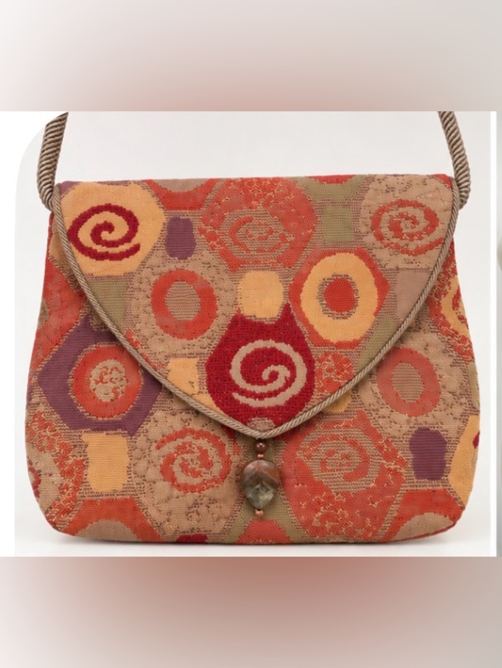 [L. O'Neill's Design] Vintage Tapestry Crossbody Bag Geometric Multicolor Purse